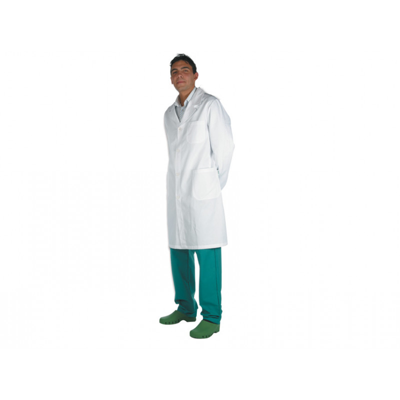 DOCTOR'S WHITE COAT 100 COTTON unisex with press stud