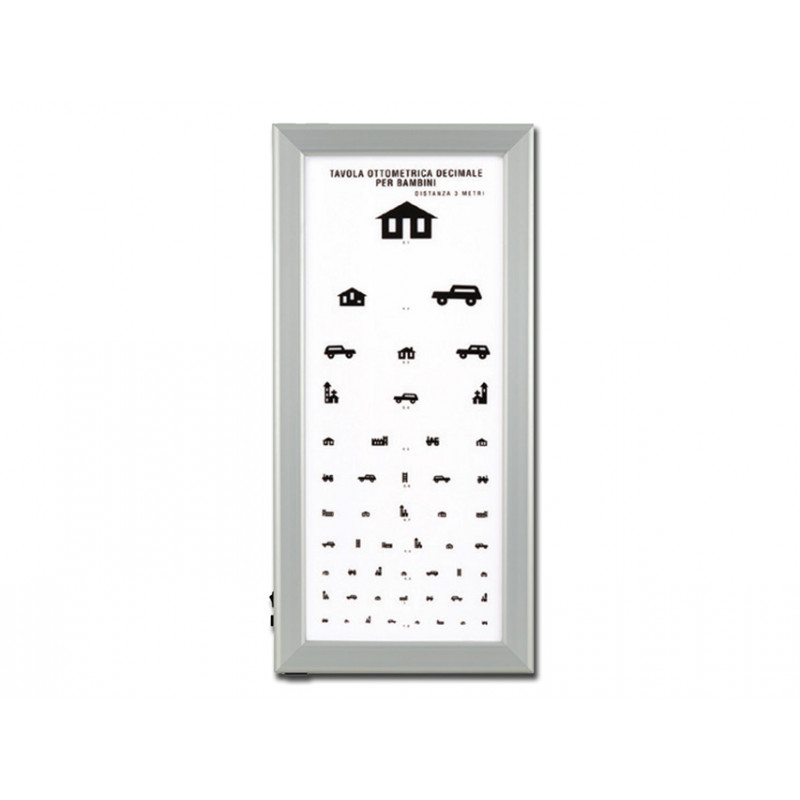ULTRA SLIM LED OPTOMETRIC CHART - Children