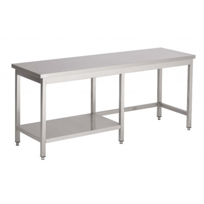 Werktafel Topline  700 diep met half bodemschap links
