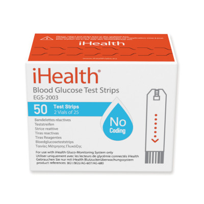 iHealth glucosestrips for - BG5 wireless glucose monitor kit box of 50 pcs.