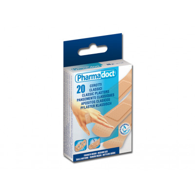 PHARMADOCT CLASSIC PLASTERS 7 x 2 cm carton of 12 boxes of 20