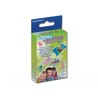 PHARMADOCT TATOO CHILDREN PLASTERS 2 sizes 