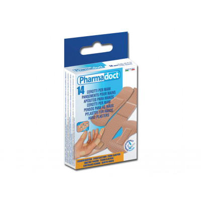 PHARMADOCT HAND PLASTERS 3 sizes carton of 12 boxes of 14