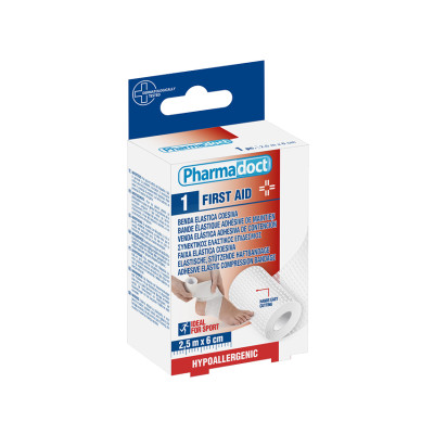 PHARMADOCT ELASTIC COMPRESSION BANDAGES 2.5 m x 6 cm Minimum order: 6 box
