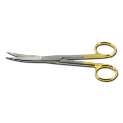 GOLD SCISSORS CURVED 14.5 cm - SHARP/SHARP