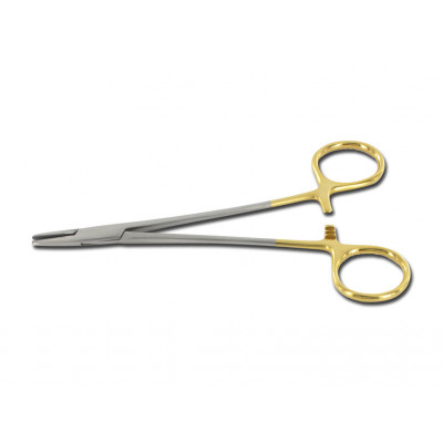 GOLD CRILE WOOD NEEDLE HOLDER 15 cm