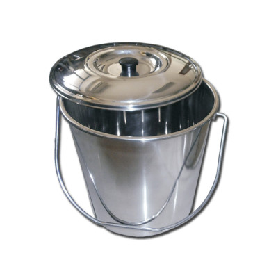 S/S BUCKET WITH COVER