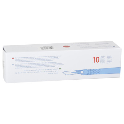 GIMA STERILIZED DISPOSABLE S/S SCALPEL - Standard Model - Box of 10 Pcs