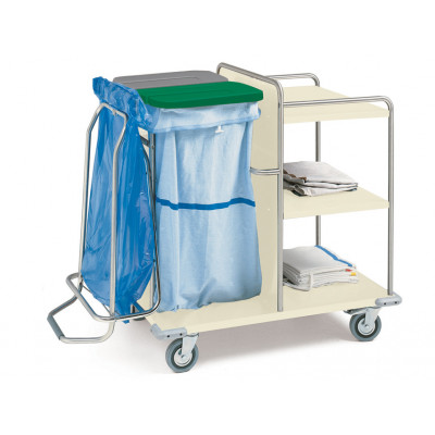 LAUNDRY TROLLEY painted steel