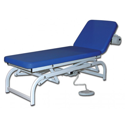 KING HEIGHT ADJUSTABLE EXAMINATION COUCH blue