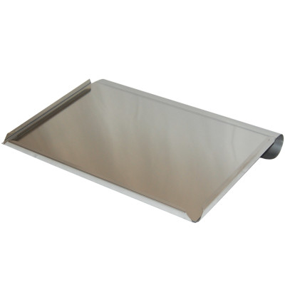 INOX RECORD HOLDER (voor papier 34x23 cm) met plexiglass