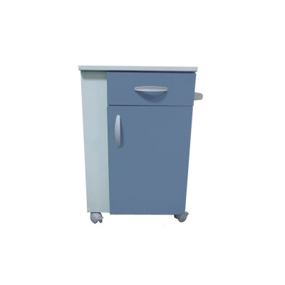 FEBO BEDSIDE TABLE with bottle holder - blue avio RAL 5014
