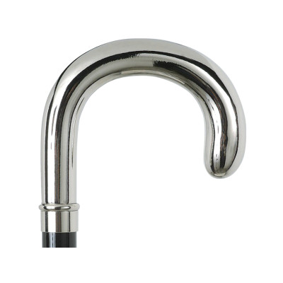 LEONARDO WOOD STICK metal - curved handle