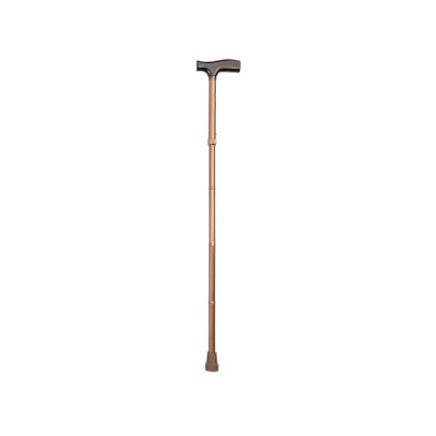 FOLDABLE ALUMINIUM WALKING STICK coffee