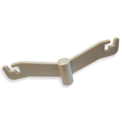 Kunststof steun met 2 haken