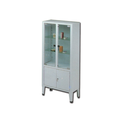 CABINET 4 doors 3 shelves tempered glass