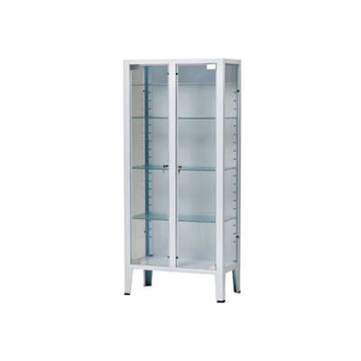 CABINET 2 doors 4 shelves tempered glass