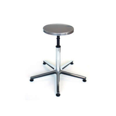 S/S STOOL - aluminum feet