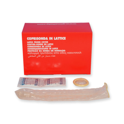 LATEX PROBE COVERS - transparent - box of 50