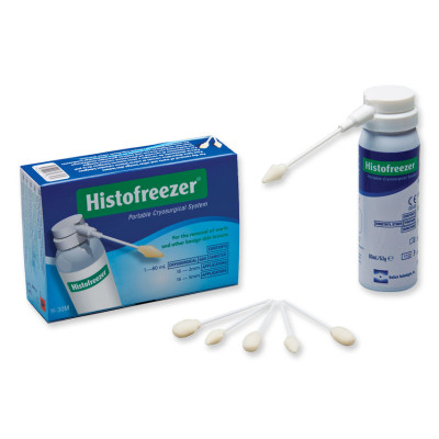 HISTOFREEZER MIX MINI - bottle 80 ml + 16 applicators 2 mm, 16 applicators 5 mm