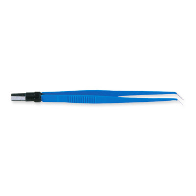 BIPOLAR FORCEPS - angled - 1 mm round points