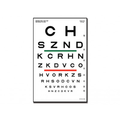 SLOAN OPTOMETRIC CHART 