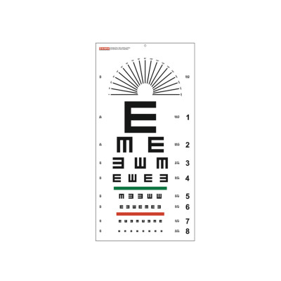 TUMBLING E OPTOMETRIC CHART