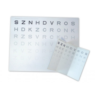 CONTRAST SENSITIVITY CHART from distance 3 m