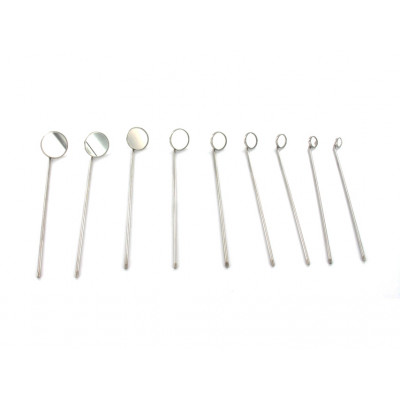 SET 9 LARYNGEAL MIRRORS (000/6)