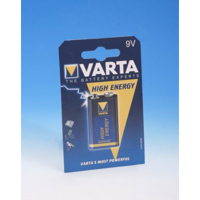 VARTA 9V ALKALINE HIGH ENERGY BATTERY