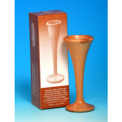 SHORT OBSTETRIC STETHOSCOPE beech wood