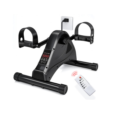 ELECTRIC PEDAL EXERCISER WITH DISPLAY - black