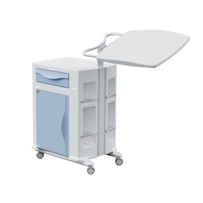 OLYMPUS BEDSIDE TABLE with TILTING OVERBED TABLE