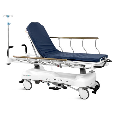 HYDRAULIC ADJUSTABLE HEIGHT PATIENT TROLLEY with TR and RTR