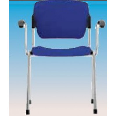 STACKABLE CHAIR with arm - blue