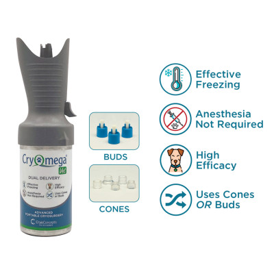 CRYOMEGA VET DUAL DELIVERY CRYOSURGICAL KIT