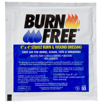 BURNFREE DRESSINGS DIFFERENT SIZES