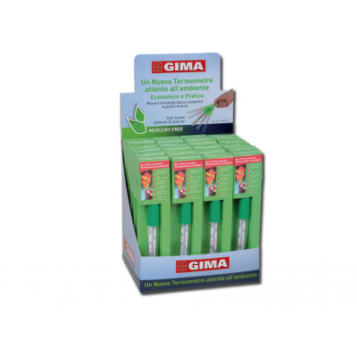 GIMA DISPLAY OF ECOLOGICAL THERMOMETER with shake down aid