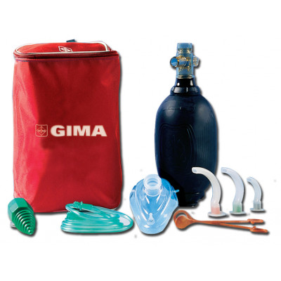 GIMA RESUSCITATOR BAG - adult with kit bag