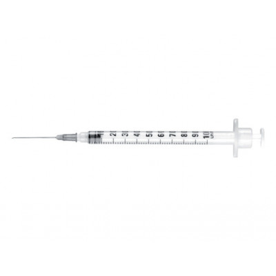 INSULINE SYRINGES ASSEMBLED NEEDLE 1 ml 25G