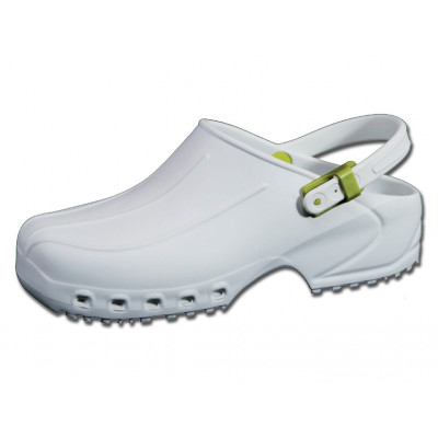 ULTRA LIGHT CLOGS with straps white