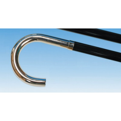 LEONARDO WOOD STICK metal - curved handle