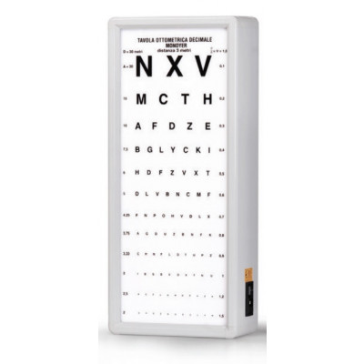 MONOYER OPTOMETRIC CHART 3 m not illuminated