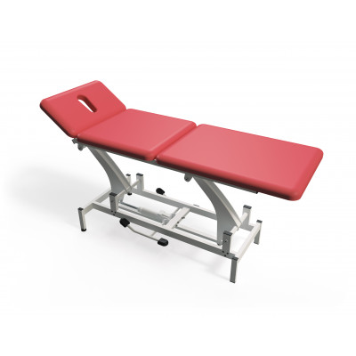 Hydraulisch in hoogte verstelbare massagetafel met 3 secties