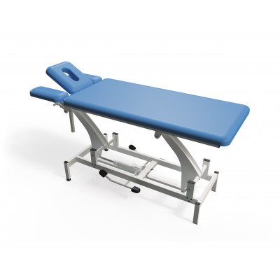 Hydraulisch in hoogte verstelbare massagetafel met 4 secties