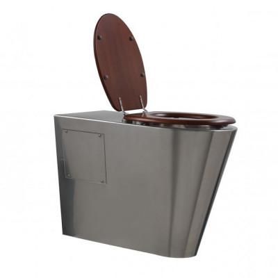 Rvs toilet - staand model verlengd