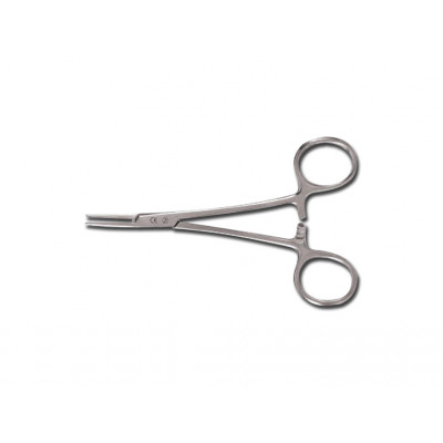 SINGLE USE METAL MOSQUITO FORCEPS 14 cm sterile curved