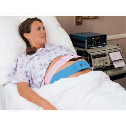 SINGLE PATIENT FOETAL TRANSDUCER BELTS 6x120 cm - pink-light blue - 100 kit of 2